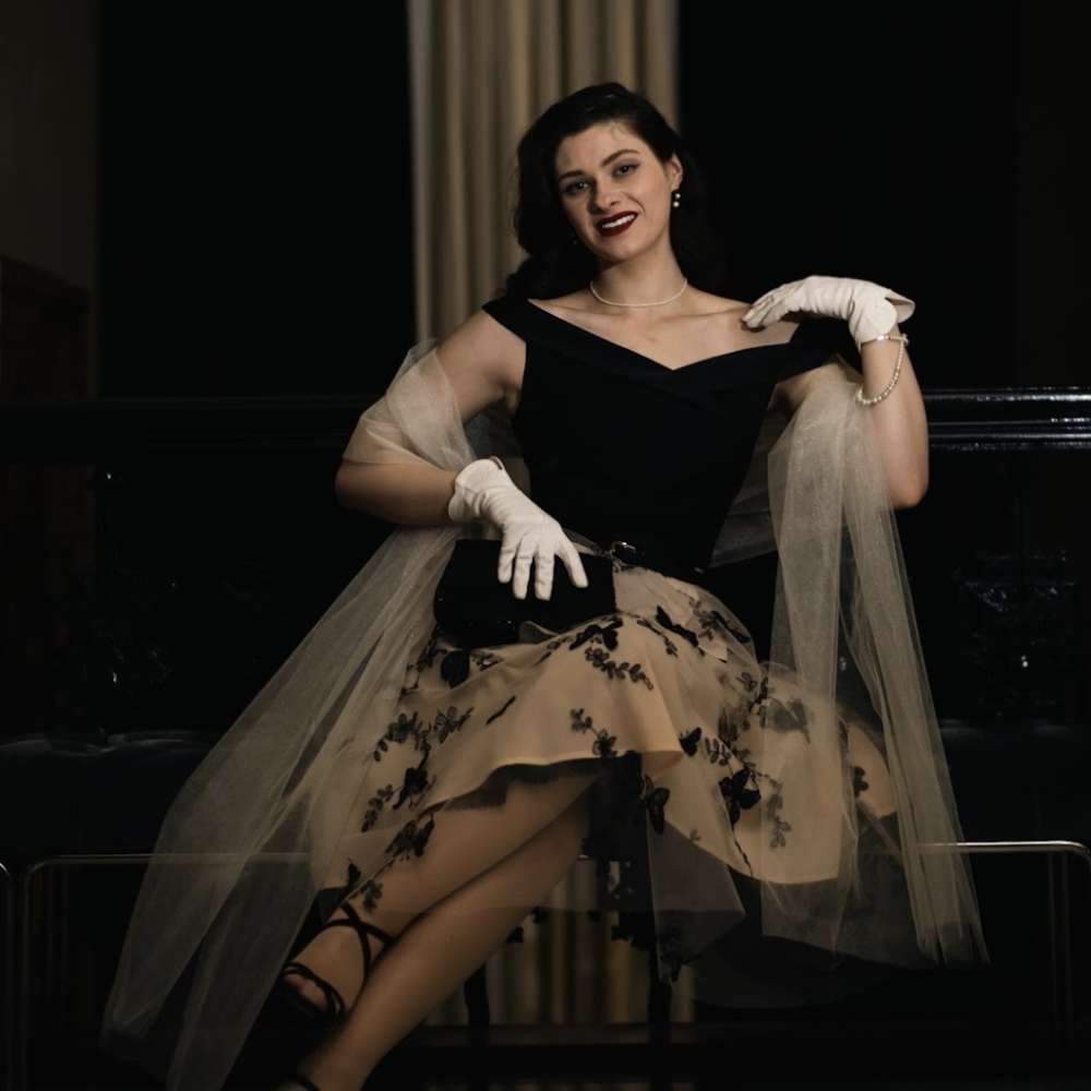 Retro Stage Butterfly 50's Style Dress *Grace Kelly Vibes*